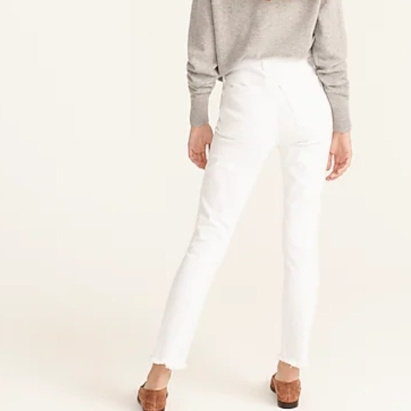 J crew slim boyfriend jeans white - Picture 3 of 7